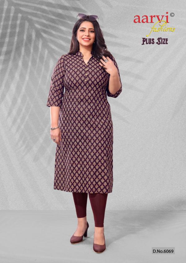 Aarvi Fashion Plus Size Cotton Designer Exclusive kurti collection